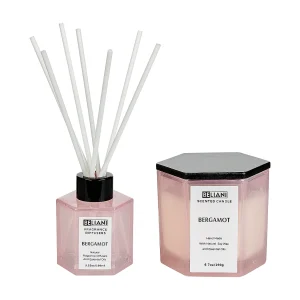 Geurkaars met geurstokjes CLASSY TINT Soja wax Fruitige geurnoten Geurkaars met geurstokjes CLASSY TINT Soja wax Fruitige geurnoten
