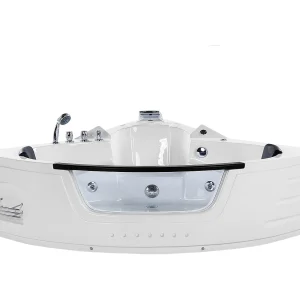 Hoekbad whirlpool LED wit 198 x 144 cm MARTINICA
