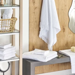 9-delige handdoekset ATIU Badstof Wit 9-delige handdoekset ATIU Badstof Wit