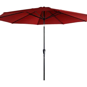 HAPUNA rechte ronde parasol 3,30m diameter rood