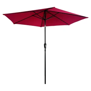 HAPUNA rechte ronde parasol 2,70m diameter fuchsia HAPUNA rechte ronde parasol 2,70m diameter fuchsia