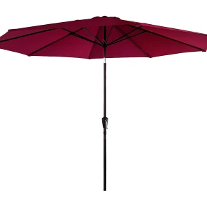 HAPUNA rechte parasol rond 3,30m diameter fuchsia