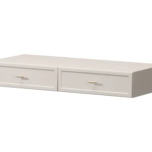 Hangende console van kasjmier met 2 lades 100×15 cm Hangende console van kasjmier met 2 lades 100×15 cm