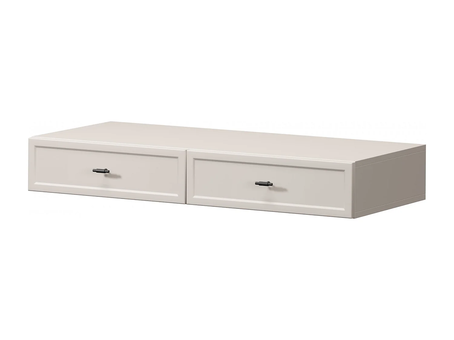 Hangende console van kasjmier met 2 lades 100x15 cm