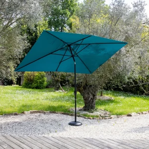 HAPUNARechthoekige rechte parasol 2x3m blauw