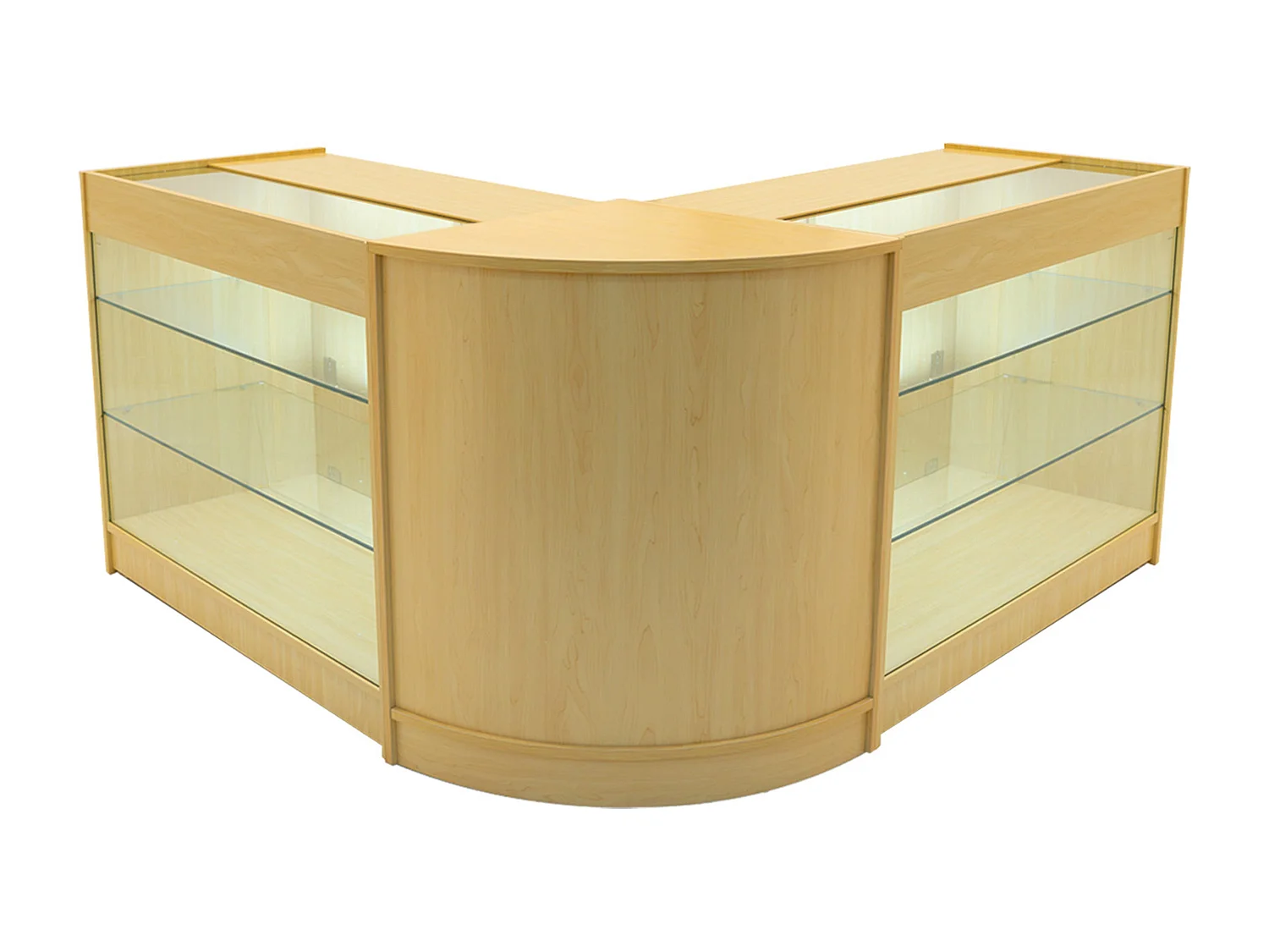 Helios LED Winkel Toonbank Set CM60 & 2 x K1200 - Esdoorn