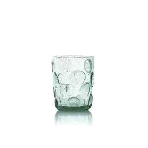 Het Frosted Dot Waterglas – Aqua