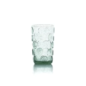 Het Frosted Dot Highball Glas – Aqua