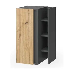 Halfhoge kast antraciet/artisan 35x32x60 edelin Halfhoge kast antraciet/artisan 35x32x60 edelin