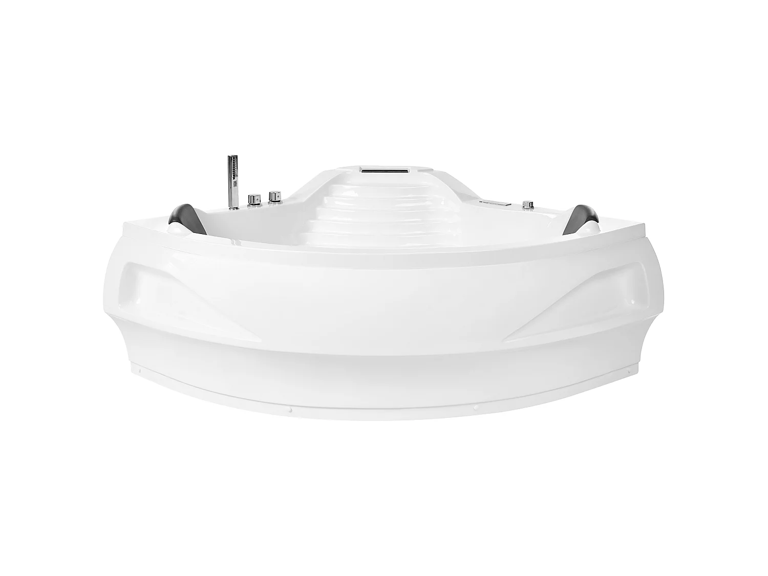 Hoekbad whirlpool LED Bluetooth speaker wit 210 x 145 cm MONACO