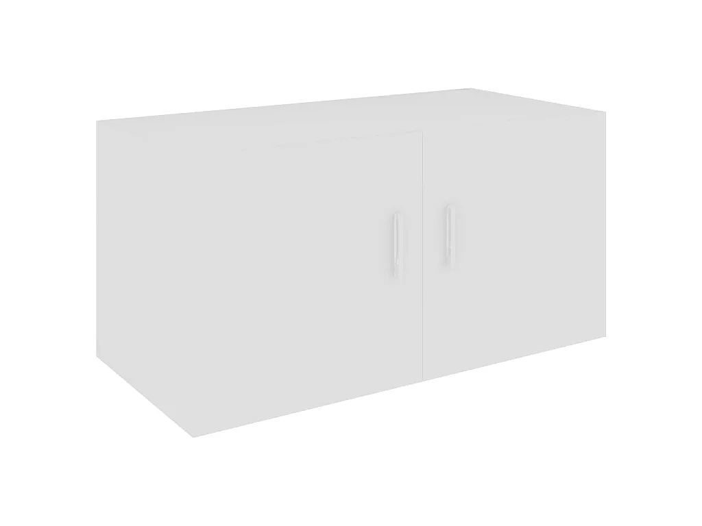 Hangkast 80x39x40 cm bewerkt hout wit