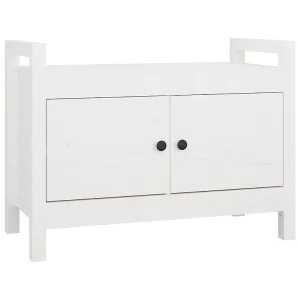 Halbankje 80x40x60 cm massief grenenhout wit Halbankje 80x40x60 cm massief grenenhout wit