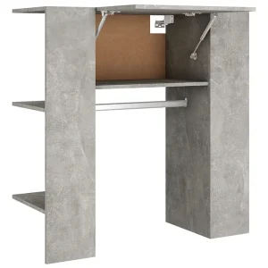 Halmeubel 97,5x37x99 cm bewerkt hout betongrijs Halmeubel 97,5x37x99 cm bewerkt hout betongrijs