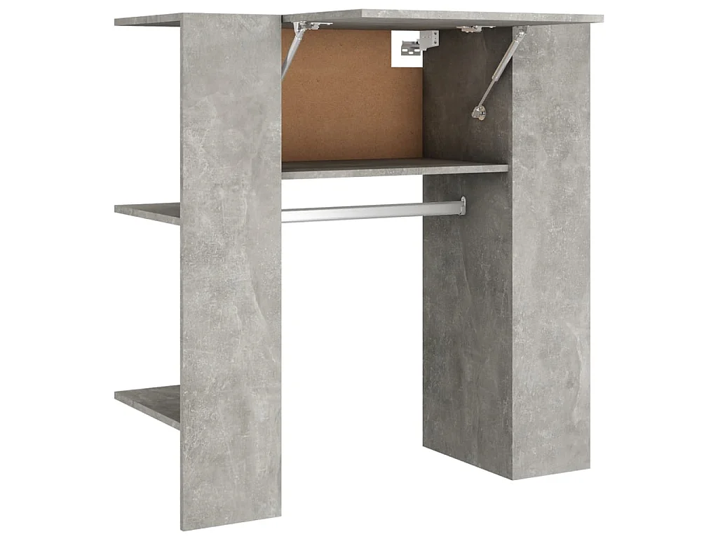 Halmeubel 97,5x37x99 cm bewerkt hout betongrijs