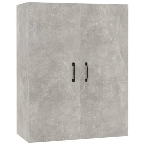 Hangkast 69,5x34x90 cm bewerkt hout betongrijs Hangkast 69,5x34x90 cm bewerkt hout betongrijs