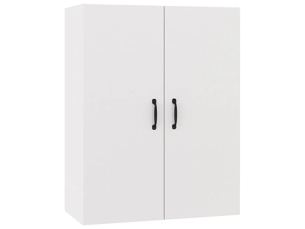 Hangkast 69,5x34x90 cm bewerkt hout wit