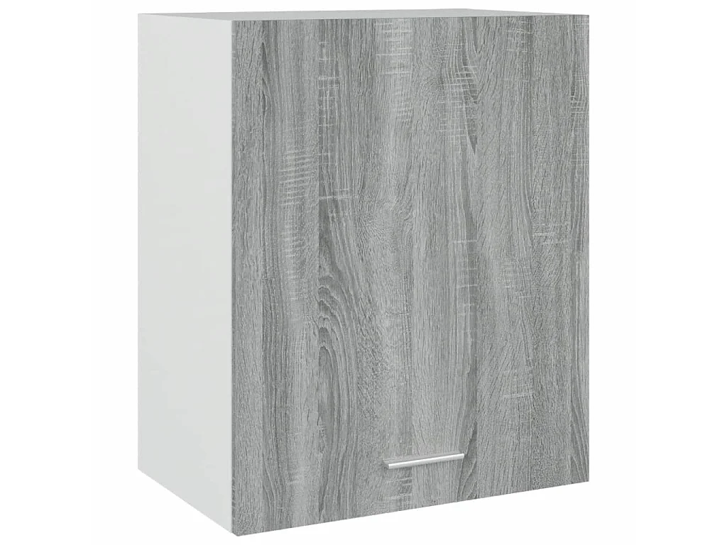 Hangkast 50x31x60 cm bewerkt hout grijs sonoma eikenkleurig