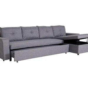 Hoekbank met bedbodem MCW-L16,  grijs