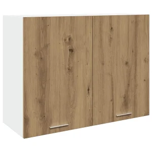 Bovenkast Lyon 80x31x60 cm bewerkt hout artisanaal eikenkleur Bovenkast Lyon 80x31x60 cm bewerkt hout artisanaal eikenkleur