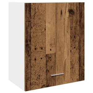 Bovenkast Lyon 50x31x60 cm bewerkt hout oud houtkleurig