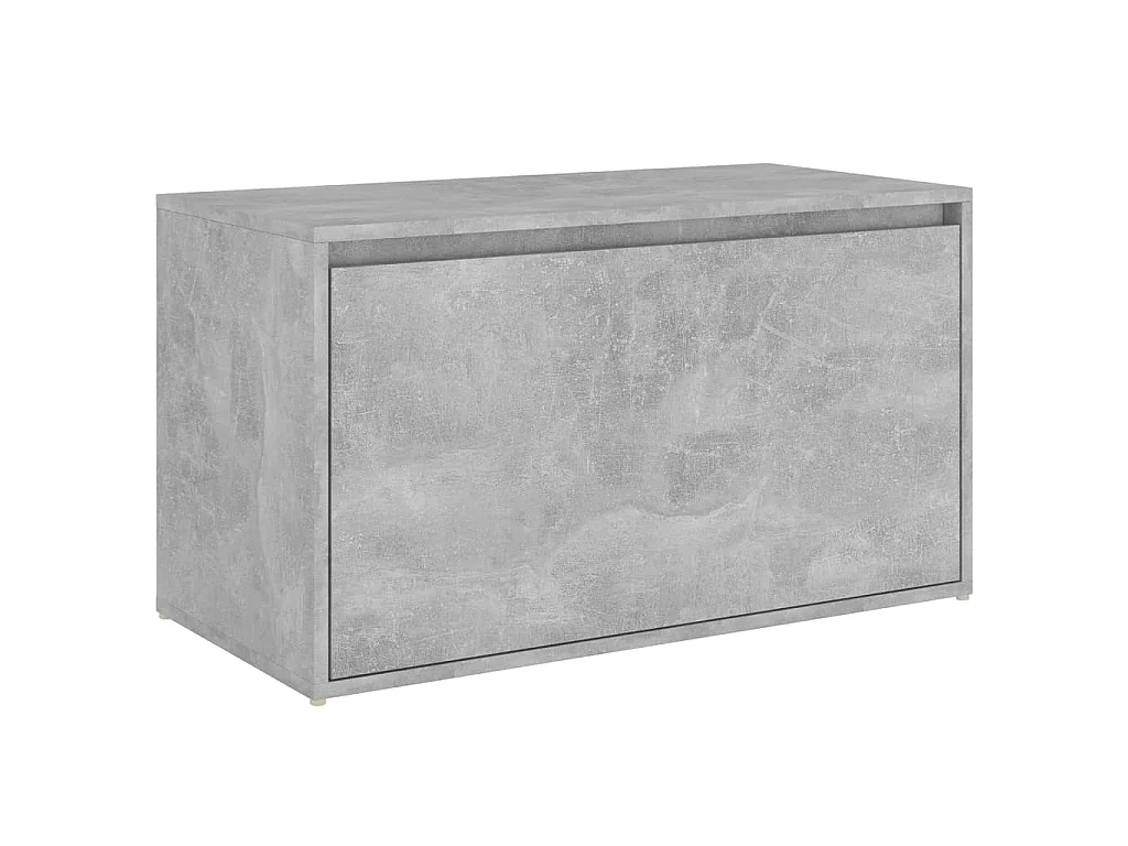 Halbank 80x40x45 cm bewerkt hout betongrijs