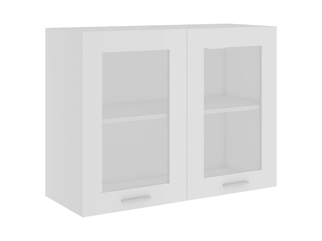 Bovenkast Lyon 80x31x60 cm bewerkt hout wit