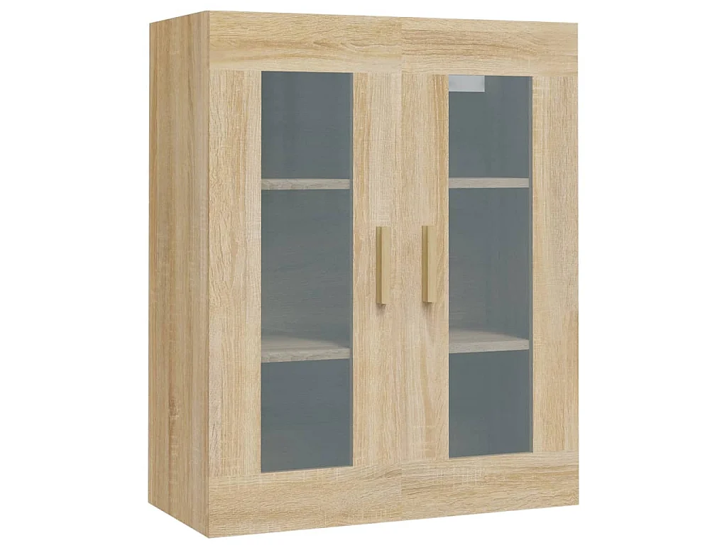 Bovenkast 69,5x34x90 cm sonoma eikenkleurig