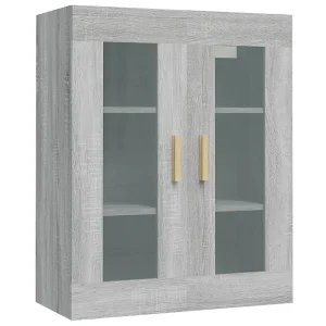 Bovenkast 69,5x34x90 cm grijs sonoma eikenkleurig