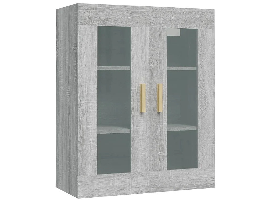 Bovenkast 69,5x34x90 cm grijs sonoma eikenkleurig