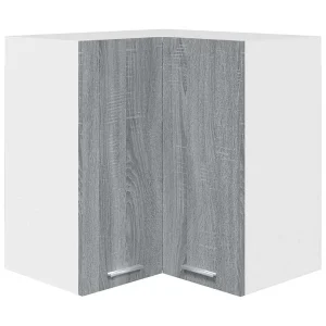 Hanghoekkast Lyon 57x57x60 cm bewerkt hout grijs sonoma eikenkleurig Hanghoekkast Lyon 57x57x60 cm bewerkt hout grijs sonoma eikenkleurig