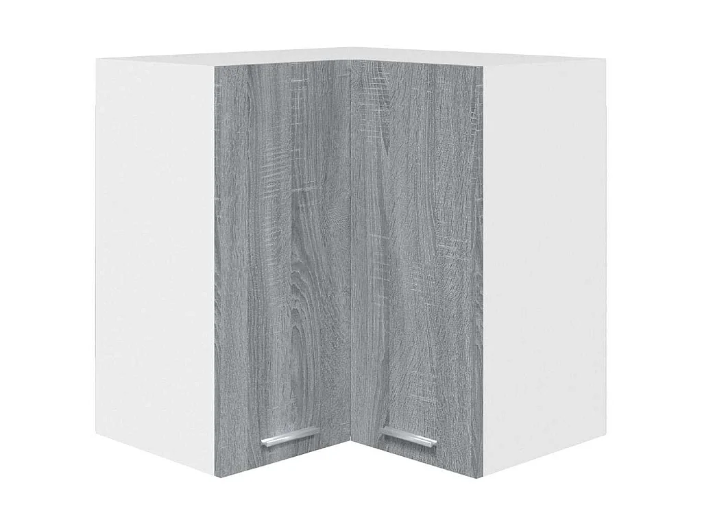 Hanghoekkast Lyon 57x57x60 cm bewerkt hout grijs sonoma eikenkleurig