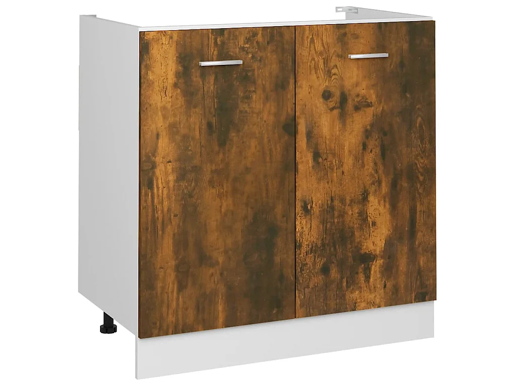 Wastafelonderkast Lyon 80x46x81,5 cm gerookt eikenkleurig