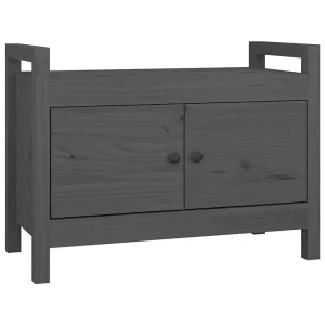 Halbankje 80x40x60 cm massief grenenhout grijs Halbankje 80x40x60 cm massief grenenhout grijs