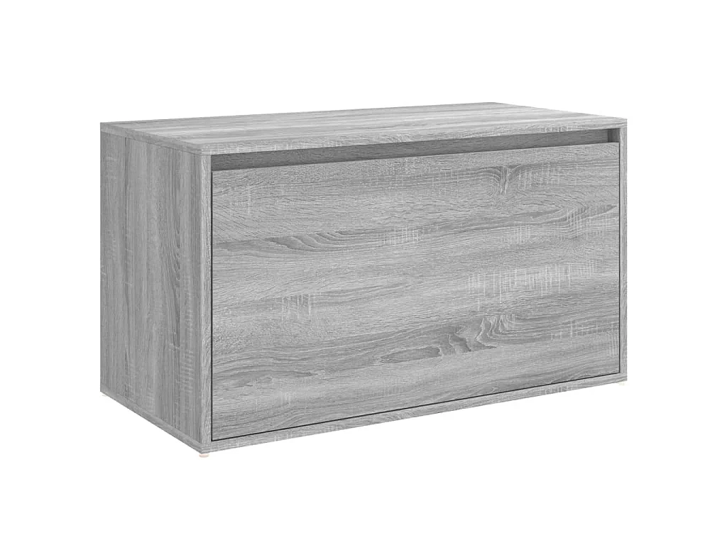 Halbankje 80x40x45 cm bewerkt hout grijs sonoma eikenkleurig