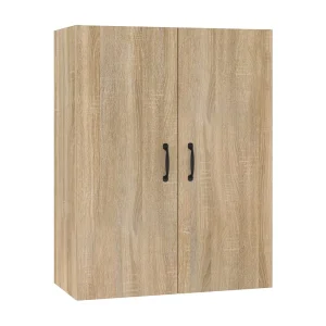 Hangkast 69,5x34x90 cm bewerkt hout sonoma eikenkleurig Hangkast 69,5x34x90 cm bewerkt hout sonoma eikenkleurig