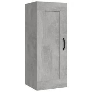 Hangkast 35x34x90 cm bewerkt hout betongrijs Hangkast 35x34x90 cm bewerkt hout betongrijs