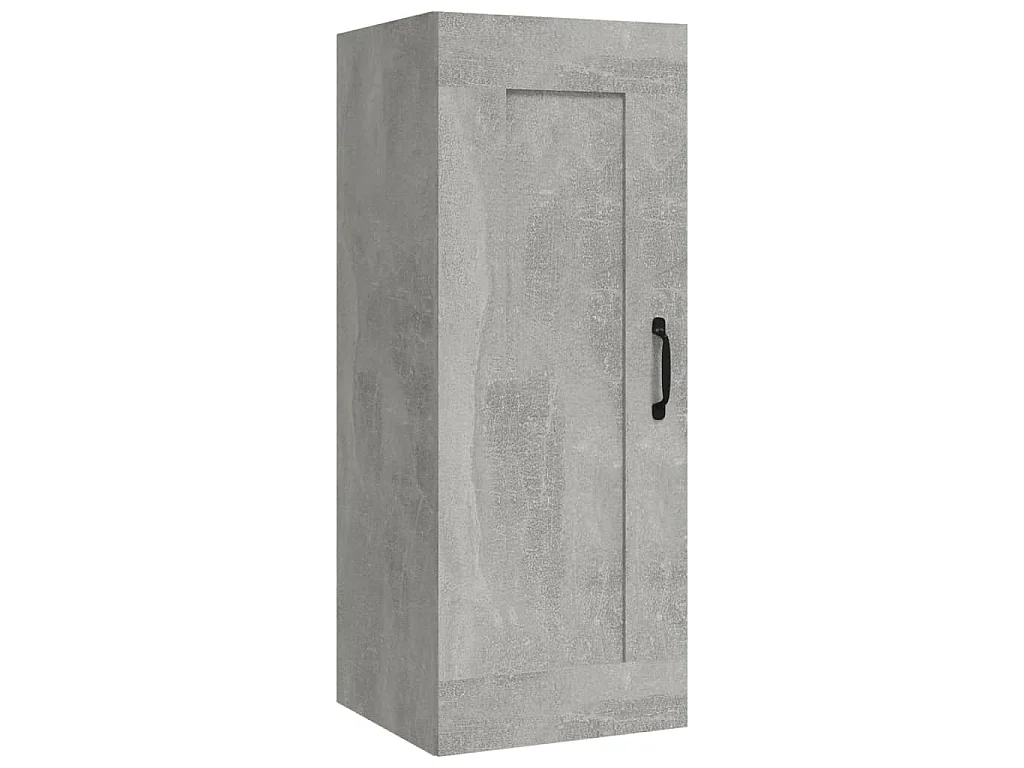 Hangkast 35x34x90 cm bewerkt hout betongrijs
