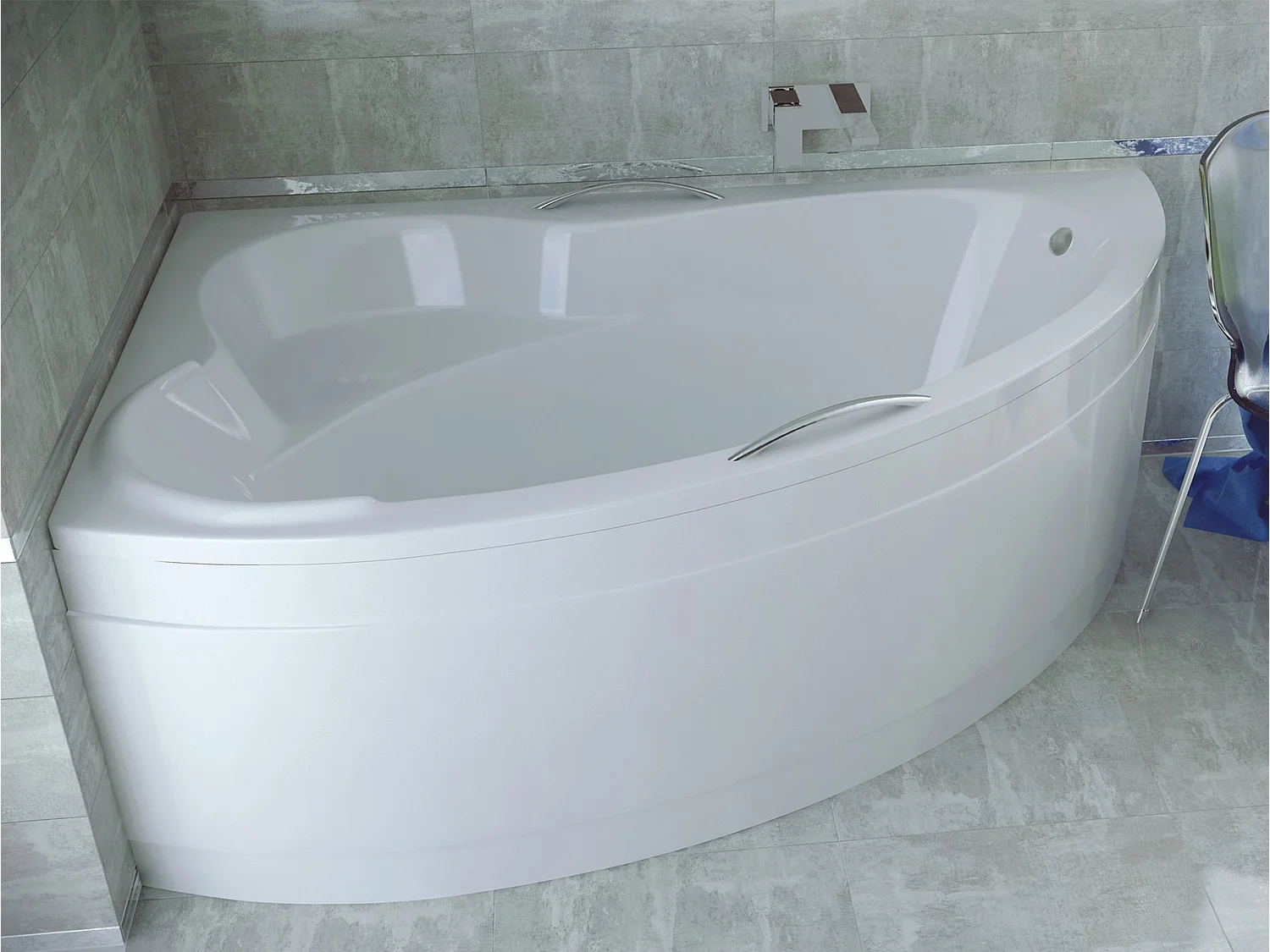 Hoekbad ADA 140x90 links | Afvoer & voeten GRATIS!