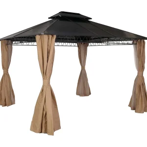 Hardtop pergola MCW-M81, crème Hardtop pergola MCW-M81, crème