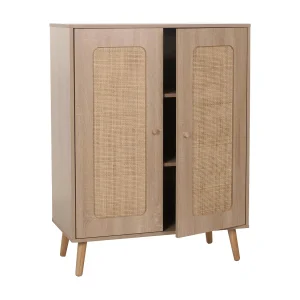 Highboard MCW-M38, eiken-look Highboard MCW-M38, eiken-look