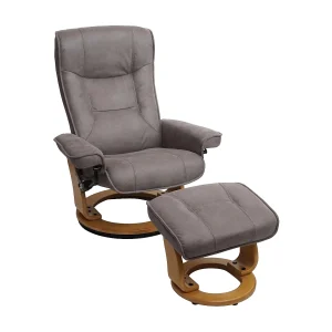Halifax fauteuil, lichtgrijs, natuurbruin Halifax fauteuil, lichtgrijs, natuurbruin