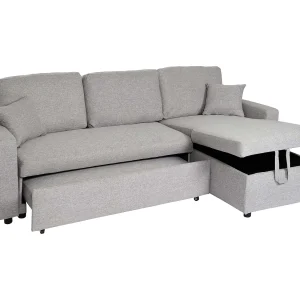 Hoekbank met bedbodem MCW-L17,  grijs