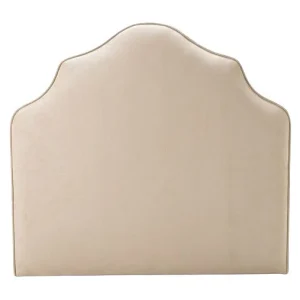 Gestoffeerd hoofdbord beige 90/105 cm
