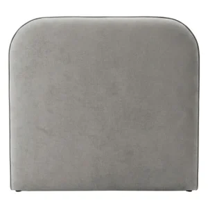 Gestoffeerd hoofdbord grijs 90/105 cm