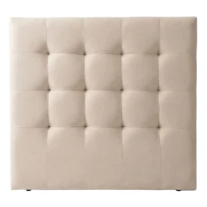 Gestoffeerd hoofdbord beige 90/105 cm