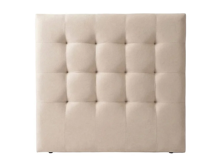 Gestoffeerd hoofdbord beige 90/105 cm