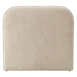 Gestoffeerd hoofdbord beige 90/105 cm