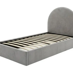 Gestoffeerd bed met opbergruimte grijs 90×190 cm Gestoffeerd bed met opbergruimte grijs 90×190 cm