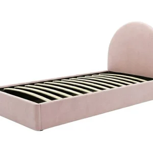Gestoffeerd bed met opbergruimte roze 90×190 cm Gestoffeerd bed met opbergruimte roze 90×190 cm