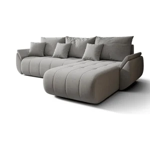 Hoekbank SYDNEY rechts beige gebreid Wind 11 – slaapfunctie, bedkist Hoekbank SYDNEY rechts beige gebreid Wind 11 – slaapfunctie, bedkist